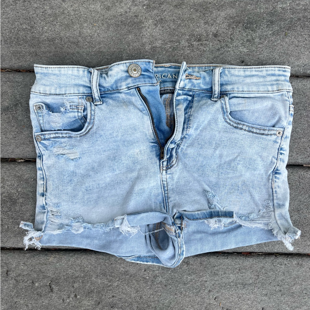 American Eagle Outfitters Light Blue Jean Shorts